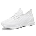 thumbnail image 1 of Xiaoxatg Women's Sneakers Comfortable Non- Athletic Shoes Lightweight Casual Workout Footwear for Daily Use and Beach Outings 7 White, 1 of 9