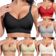 thumbnail image 1 of Xiaoxatg Women's Sports Bras Seamless Front Yoga Bra Supportive Non Padded Sports Top with Side Coverage and Back Design Black XXL, 1 of 5