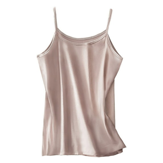 Xiaoxuuuu Women's Scoop Neck Sleeveless Knit Ribbed Fitted Casual Crop Tank Top Tan Shirts for Women