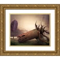 thumbnail image 1 of XibiaoHuang 18x15 Gold Ornate Wood Framed with Double Matting Museum Art Print Titled - Destruction Is A Tragedy!, 1 of 4