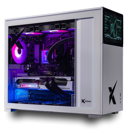 Xidax X-6 Gaming desktop-AMD RYZEN 7 9800X3D (up to 5.2GHz)|AMD Radeon RX 9070XT 16GB|32GB (2x16GB) DDR5 5600MHz|2TB M.2 NVMe|Genuine Windows 11 Home|Xen White Case with 8" LCD screen on front