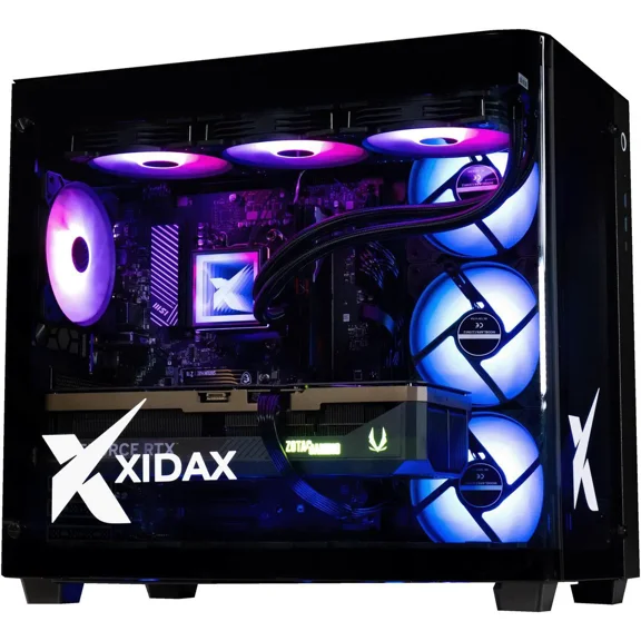 Xidax X6 XEN BLACK Gaming PC Ryzen 7 7800X3D 8c (up to 5.0 GHz)- NVIDIA GeForce RTX 5070Ti - 32GB DDR5 5600MHz - 2TB M.2 NVMe - Genuine Windows 11 Home - WIFI - Assembled & Serviced Utah USA