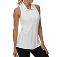 thumbnail image 1 of Xidunhg Women's Sleeveless Tank Top Golf Polo Shirts Summer Sports Athletic Fashionable Workwear-Quick Dry White M, 1 of 7