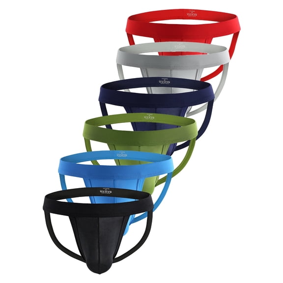 Xidunhg Men's Briefs Jockstrap Underwear Multi/6pack XL