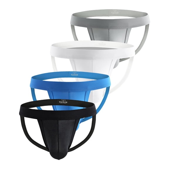 Xidunhg Men's Briefs Jockstrap Underwear Multi01/4pack L