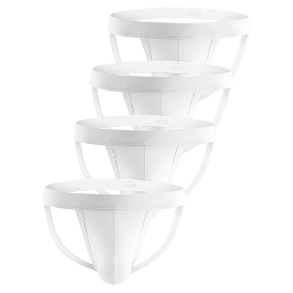 Xidunhg Men's Briefs Jockstrap Underwear White/4pack L