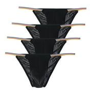 Xidunhg Mens Briefs Low Rise Bikini Underwear Multi01/4pack L