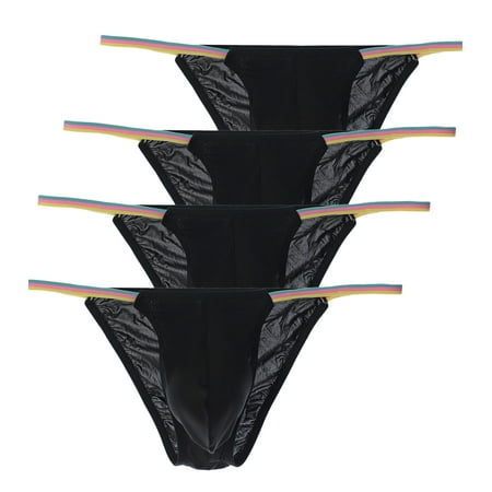 Xidunhg Men's Briefs Low Rise Bikini Underwear Multi01/4pack S