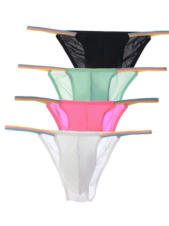 Men's Briefs Low Rise Bikini Underwear Multi02/4pack S