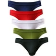thumbnail image 1 of Xidunhg Men's Supersoft Modal Briefs Low Rise Lightweight Underwear Multi/5pack L, 1 of 8