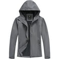 thumbnail image 1 of Xidunhg Women's Lightweight Jacket Waterproof Packable with Hood Cycling Bike Outdoor Jacket Windbreaker Grey 2XL, 1 of 12
