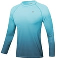 thumbnail image 1 of Xidunhg Men's Rash Guard Long Sleeve Shirt UPF 50 Sun Protection Quick Dry Moisture Wicking Lightweight for Swimming Surfing Outdoor Gradiensky Blue XL, 1 of 7