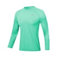 thumbnail image 1 of Xidunhg Men's Rash Guard Long Sleeve Shirt UPF 50 Sun Protection Quick Dry Moisture Wicking Lightweight for Swimming Surfing Outdoor Light Green 2XL, 1 of 10