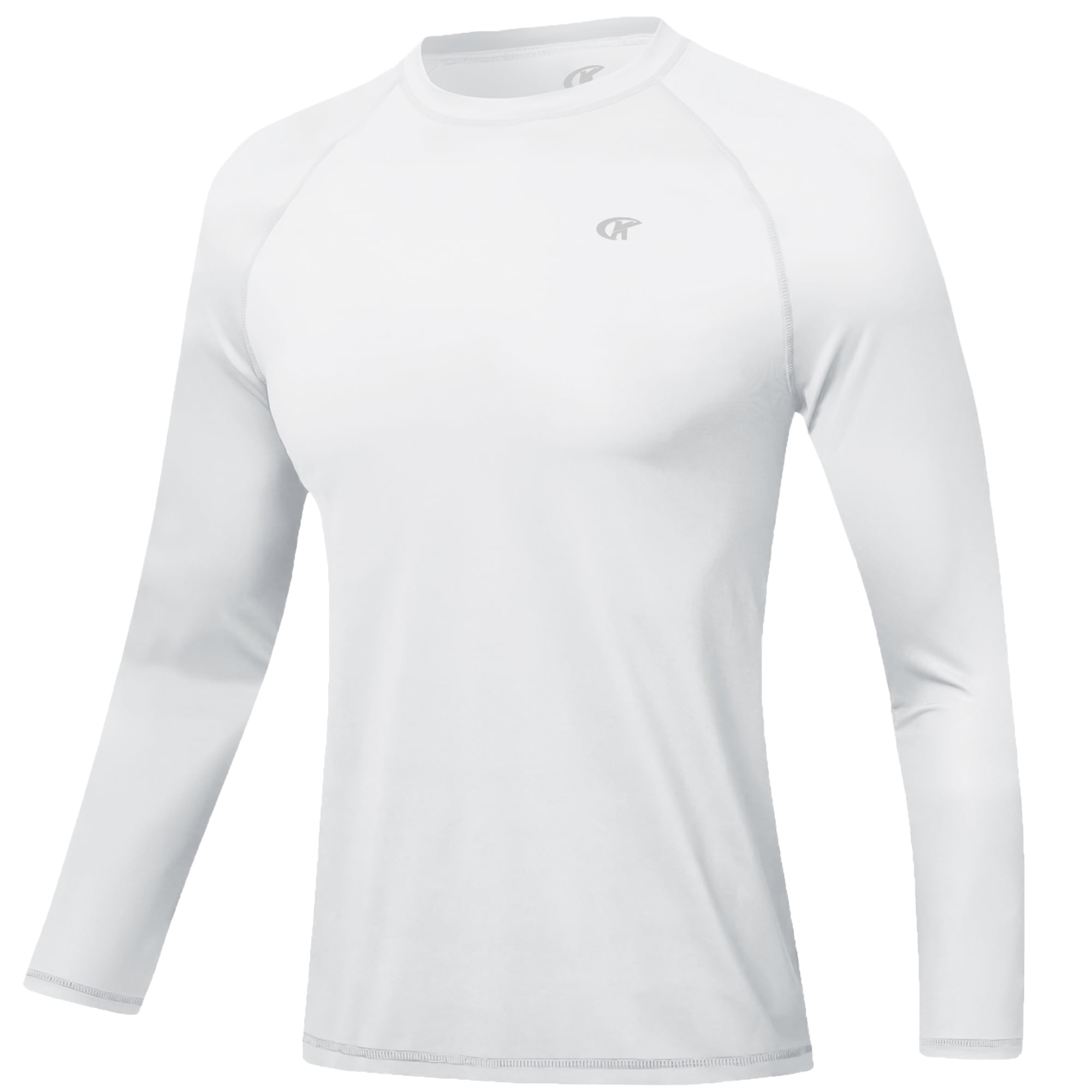 Black Long Sleeve White Print Swim Shirt UPF50+ Rash Guard