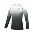 thumbnail image 1 of Xidunhg Men's Rash Guard Long Sleeve Shirt UPF 50 Sun Protection Quick Dry Moisture Wicking Lightweight for Swimming Surfing Outdoor White Gradient Darkgrey S, 1 of 9