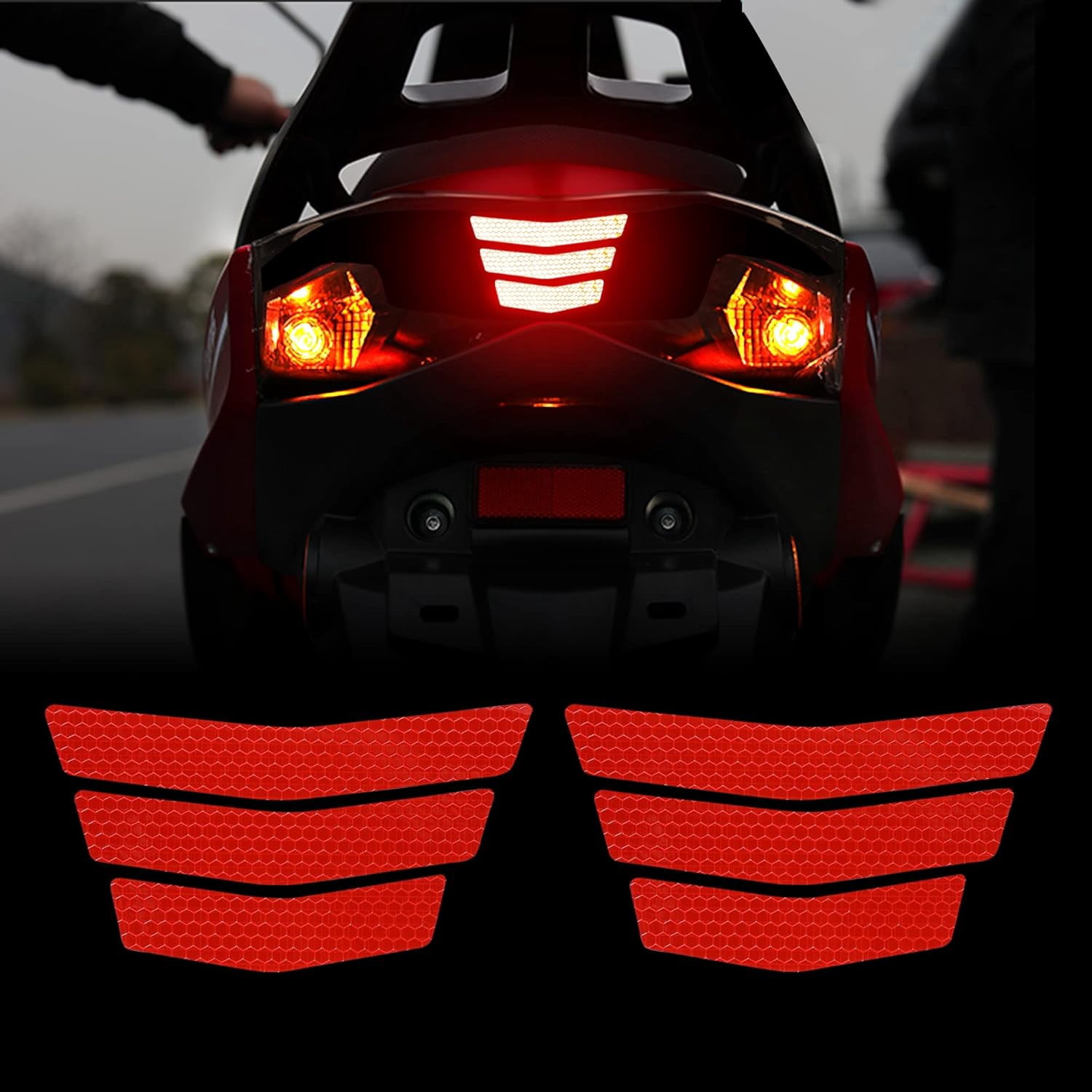 XieQiHua Strong Reflective Stripe Stickers for Car Bumber High ...