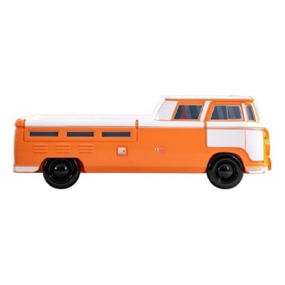 Xiel Bus Twin Bed- Peace Sign- LED Lights and Sound Effects- Orange
