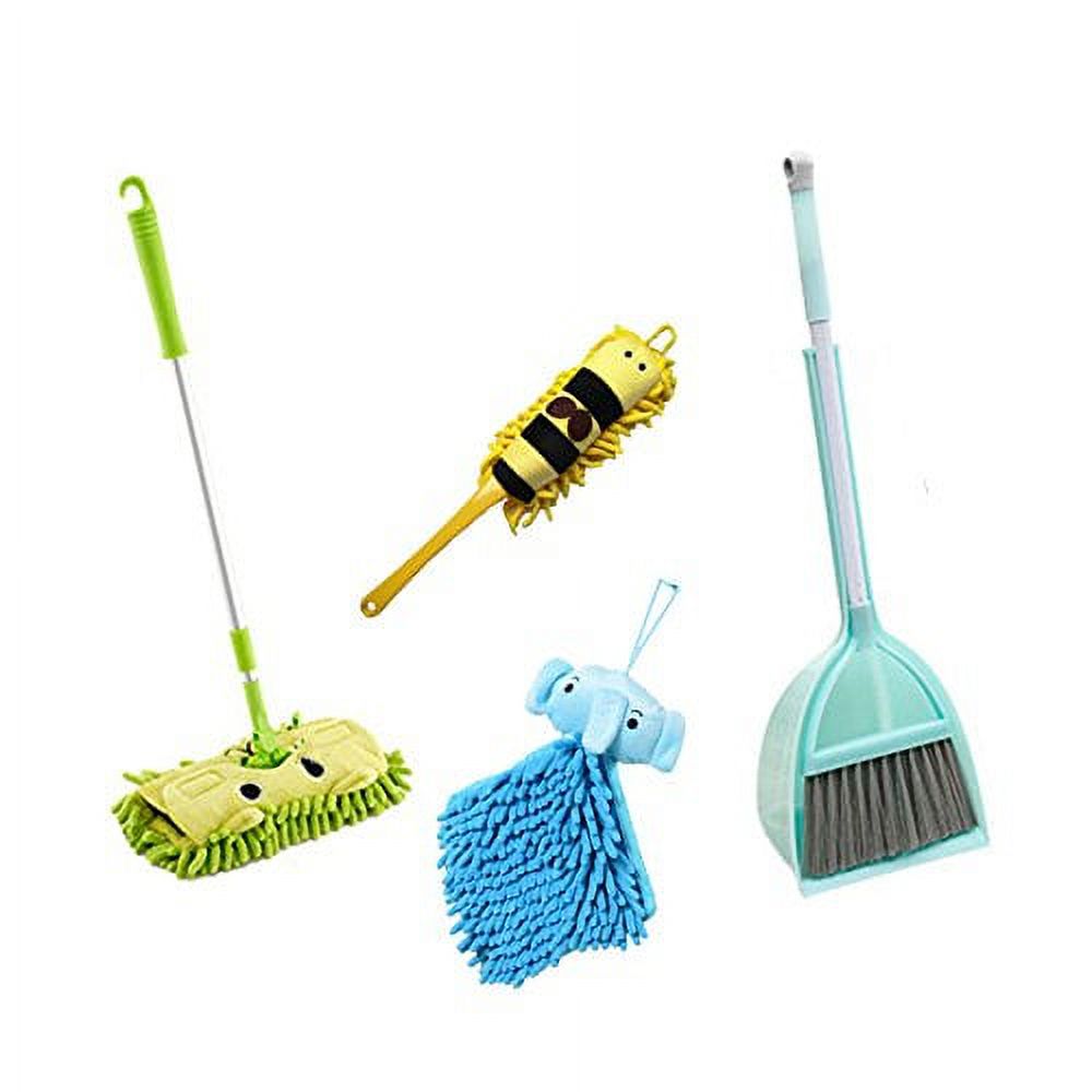 Xifando Kid's Housekeeping Cleaning Tools Set-5pcs,Include Mop,Broom,Dust-pan,Brush,Towel - image 1 of 9