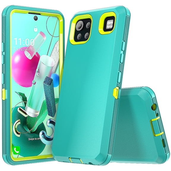 Xihaiying LG K92 5G Case Heavy Duty Case Fashion Case Shockproof Military Triple Layers Protective Armor Holster Anti-Scratch Case