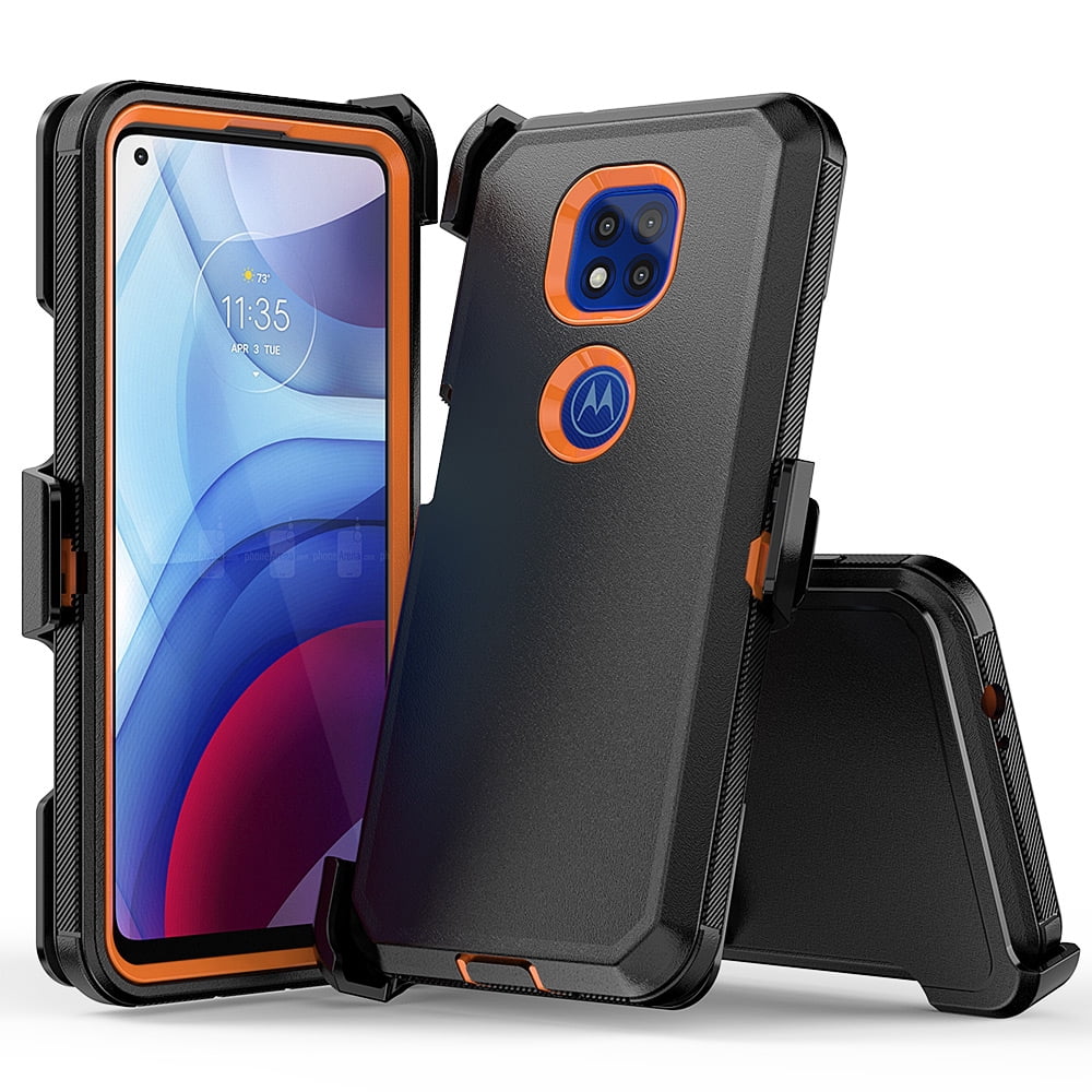 Xihaiying Moto G Power 2021 Case with Belt Clip Holster Heavy Duty Hard