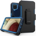 thumbnail image 1 of Xihaiying Samsung Galaxy A12 Case Heavy Duty Hard Shockproof Armor Protector phone Case Cover with Belt Clip Holster (Blue), 1 of 7