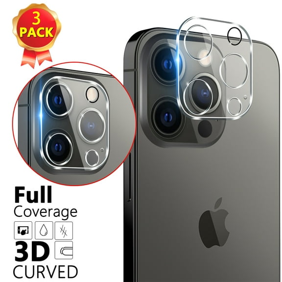 Xihaiying iPhone 12 Pro Max 6.7" Camera Lens Protector Tempered Glass,Case Friendly,Scratch-Resistant,Easy Installation,New version(3-Pack)