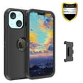thumbnail image 1 of Xihaiying iPhone 13 Case 6.1", Heavy Duty Hard Shockproof Armor Protector Case Cover with Belt Clip Holster (Black), 1 of 7