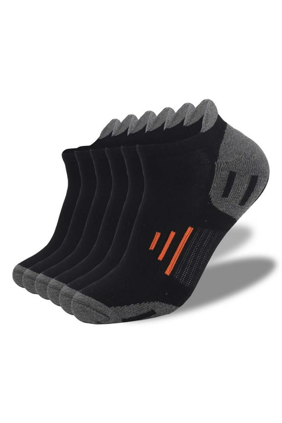 Ankle Socks for Women Unisex Sweat-Absorbing Breathable and Outdoor Socks for Sports 6PC