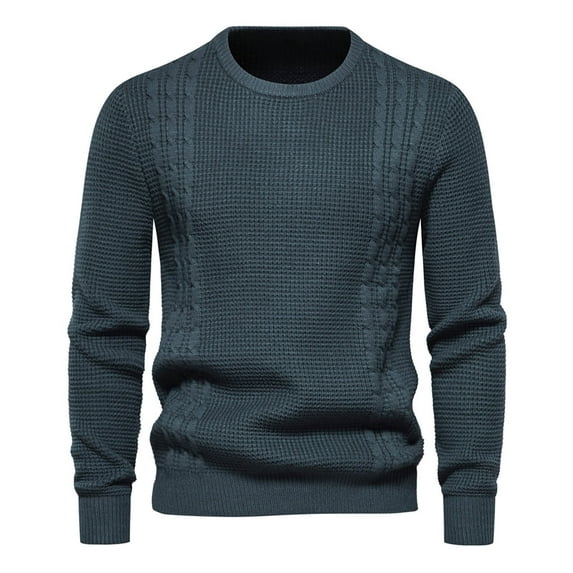 Xihbxyly Big and Tall Sweaters for Men, Men's Crewneck Sweater Soft Casual Sweaters for Men Classic Pullover Sweaters with Ribbing Edge Big and Tall Sweaters
