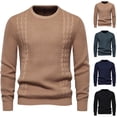 thumbnail image 1 of Xihbxyly Big and Tall Sweaters for Men, Men's Crewneck Sweater Soft Casual Sweaters for Men Classic Pullover Sweaters with Ribbing Edge Big and Tall Sweaters, 1 of 1