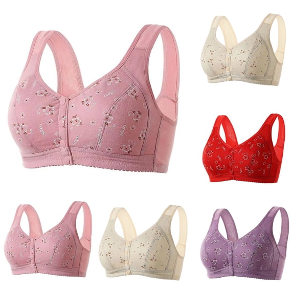 Xihbxyly Bras for Women, Sports Bras for Women Full Coverage Underwire Bras Plus Size Lightly Lined Soft and Comfortable Bra, Super Push Up Bra Cheap Bras for Women On Sale Clearance Items Summer
