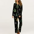 thumbnail image 1 of Xihbxyly Christmas Pajamas for Women, Women's Christmas Printed Pajama Set for Daily Home Wear Two-Piece Pajama Set with Pocket, 1 of 6