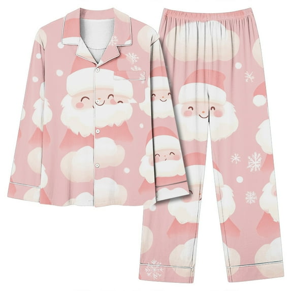 Xihbxyly Christmas Pajamas for Women, Women's Christmas Printed Pajama Set for Daily Home Wear Two-Piece Pajama Set with Pocket