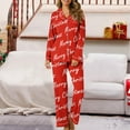 thumbnail image 1 of Xihbxyly Christmas Pajamas for Women, Women's Christmas Printed Pajama Set for Daily Home Wear Two-Piece Pajama Set with Pocket, 1 of 6