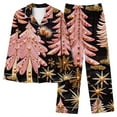 thumbnail image 1 of Xihbxyly Christmas Pajamas for Women, Women's Christmas Printed Pajama Set for Daily Home Wear Two-Piece Pajama Set with Pocket, 1 of 4