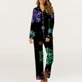 thumbnail image 1 of Xihbxyly Christmas Pajamas for Women, Women's Christmas Printed Pajama Set for Daily Home Wear Two-Piece Pajama Set with Pocket, 1 of 6