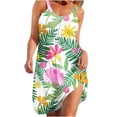 thumbnail image 1 of Xihbxyly Dresses for Women 2024 Swing Dresses for Women Knee Length Summer Sleeveless Sundress Women's Sexy Vintage Round Neck Sleeveless Printing Party Dresses Loose Dress Y2k Maxi Dress Todays Deal, 1 of 4