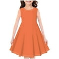 thumbnail image 1 of Xihbxyly Dresses for Little Girls Sleeveless Casual Summer Sundress Flower Printed Jumper Skirt Casual Summer Sundress, 1 of 3
