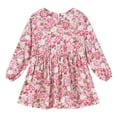 thumbnail image 1 of Xihbxyly Fall Baby Girl Dresses Toddler Kids Baby Girls Floral Print Casual A-Line Twirly Dress Party Princess Long Sleeve Dress for Baby, 1 of 4