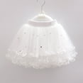 thumbnail image 1 of Xihbxyly Girls Pleated Skirt Toddler Girls Cute Party Dance Costume Splice Solid Color Net Yarn Crimping Pearl Sequins Tulle Skirt, 1 of 3