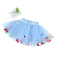 thumbnail image 1 of Xihbxyly Girls' Skirts Toddler Girls Cute Party Dance Solid Color Net Yarn Tulle Princess Dress Skirt, 1 of 4