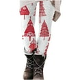thumbnail image 1 of Xihbxyly Leggings for Women Fashion Christmas Print Slim Boots Trousers High Waisted Workout Pants Fleece Lined Leggings Soft Clouds Fuzzy Legging Tights, 1 of 5