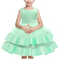 thumbnail image 1 of Xihbxyly Little Girls Dresses Print Sleeveless Casual Tank Dresses Summer Round Neck Cute Sundress Flower Party Loose Summer Sundress, 1 of 6