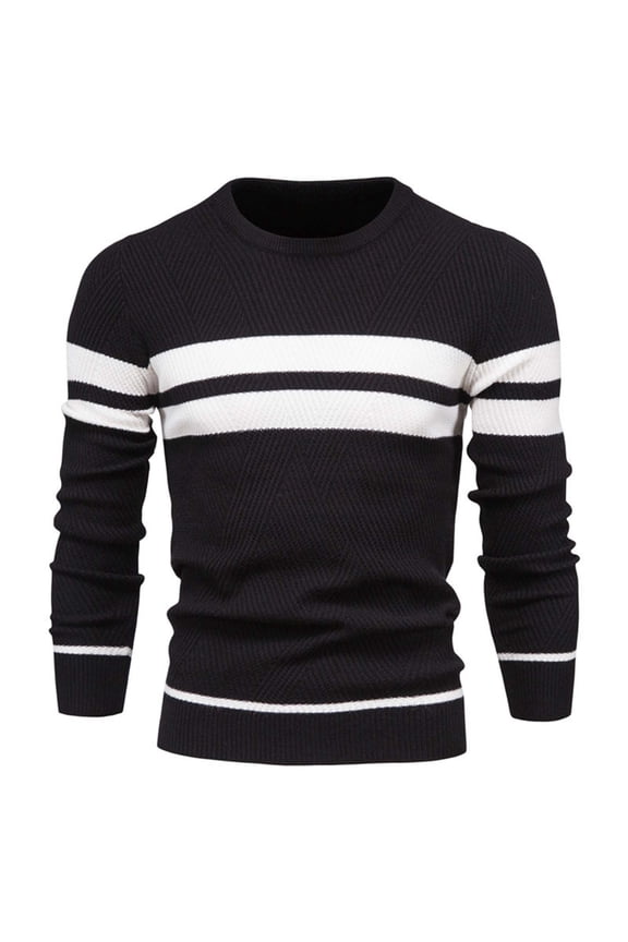 Men's Sweaters, Men's Crewneck Sweater Soft Casual Sweaters for Men Classic Pullover Sweaters with Ribbing Edge Big and Tall Sweaters