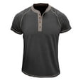 thumbnail image 1 of Xihbxyly Mens Casual Shirts, Shirts for Men Henley Shirts Printing Fitness Sports Shorts Sleeves T Shirt Blouse Pullover Classic Tee for Men Big and Tall Shirts for Men, 1 of 4