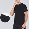 thumbnail image 1 of Xihbxyly Mens Casual Tops Workout Oversize Crew Neck Short Sleeve Tee Tops Mens Casual Shirts Solid Regular Fit Casual Tops Simple for Beach, 1 of 7