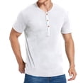 thumbnail image 1 of Xihbxyly Mens Shirts Stretch Classic Tshirts Crew Neck Short Sleeve Quick Dry T Shirt Tops Casual Stylish Solid Loose Fit Mens Dress Shirts Active for Beach, 1 of 7