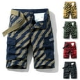 thumbnail image 1 of Xihbxyly Mens Shorts Cargo Shorts for Men, Cargo Shorts for Men Stretch Waist Cotton Hiking Short Casual Solid Zipper Button Pockets Cropped Cargo Shorts Items Under 5 Dollars, 1 of 4