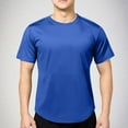 thumbnail image 1 of Xihbxyly Mens T-Shirts Comfortable T-Shirt Crew Neck Short Sleeve Pus Size Tops Mens Dress Shirts Solid Slim Fit Casual Tops Trendy for Traveling, 1 of 7