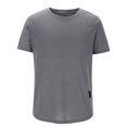 thumbnail image 1 of Xihbxyly Mens T-Shirts Workout Oversize Crew Neck Short Sleeve Quick Dry T Shirt Mens Casual Shirts Solid Regular Fit Casual Tops Stylish for Traveling, 1 of 4